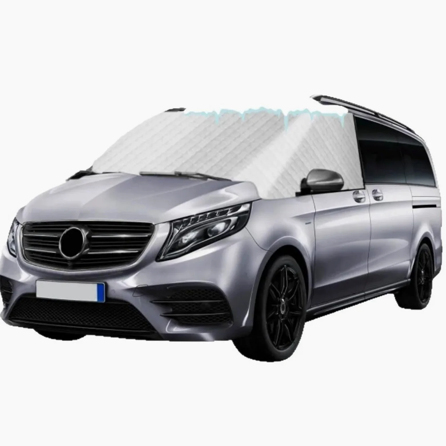 para Benz para Vito W447 2014-2024 Cubierta De Parabrisas para Hielo Y Nieve RV Ventana Delantera Parasol Bloque UV Parasol Coche