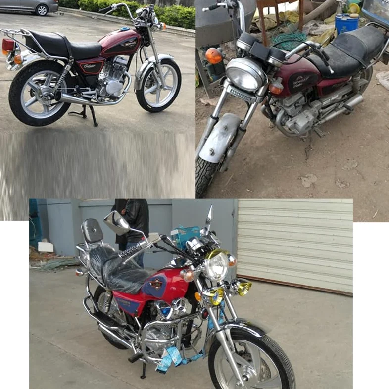 Intermitentes Moto Lámpara Trasera de Motocicleta Uso Apto para Honda Wuyang Lifan Dayang Dayun CM125 CM250 SDH125 V-Man 125cc-600cc Luces de Freno Intermitentes Led Moto Homologados(Kit-B)