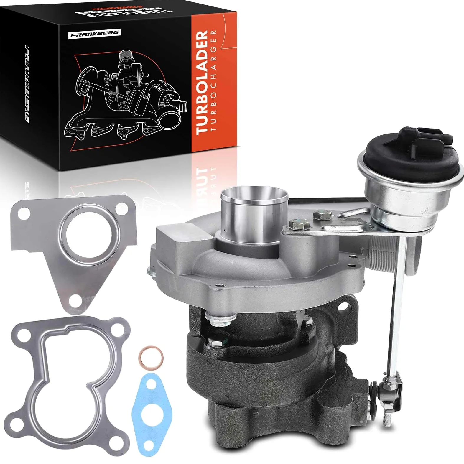 Frankberg Turbocompresor 7701473122 | Compatible con: Caja Kubistar X76, M.e.g.a.n.e II Furgoneta/Combi KM, K.a.n.g.o.o KC0/1, Logan I LS