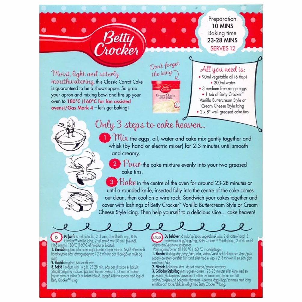 Carrot Cake Mix 500G