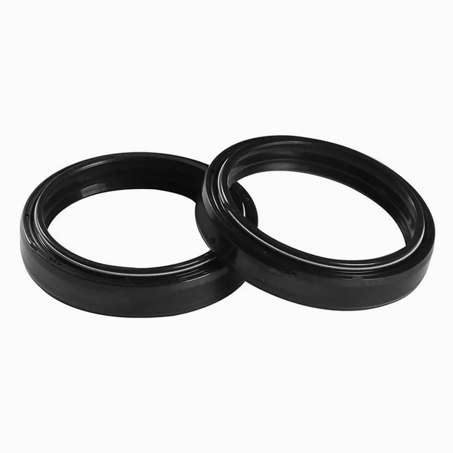 Retén De Aceite Y Tapa Antipolvo para Amortiguador Delantero Motocicleta para H&arl&EY-D&avid&Son XG 500 XG500 Street 2015 2016 2017(2pcs Oil Seal)