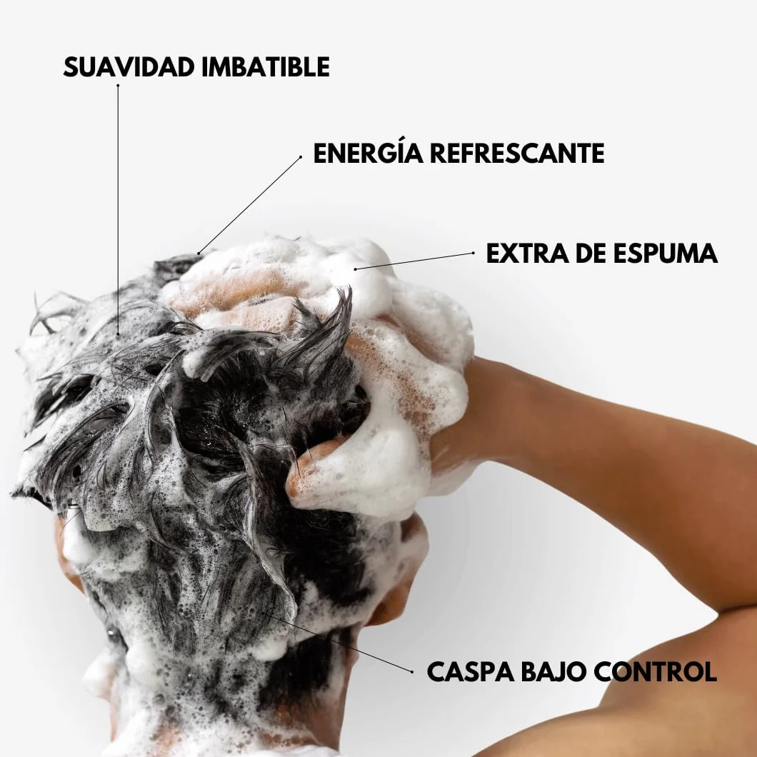 FETEN Champú Anticaída y Acondicionador para Hombre 400ml, Tratamiento Anticaida y Anti Caspa