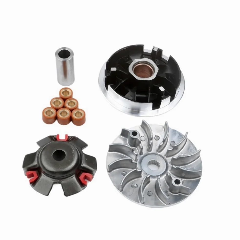 Kit variador de Scooter con Rodillo de Carreras de 18 x 14 mm, 12 g y polea Fija for KE-Way Arn 125 F-Act F-cus M-trix ZAH-ra 125cc 4T
