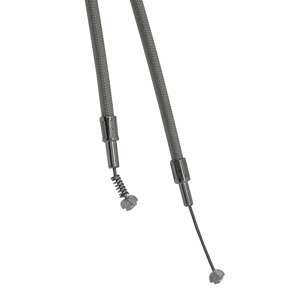 Cable de acelerador trenzado acero inoxidable para motocicleta, 110CM, 43 ", para Sportster XL 883 1200
