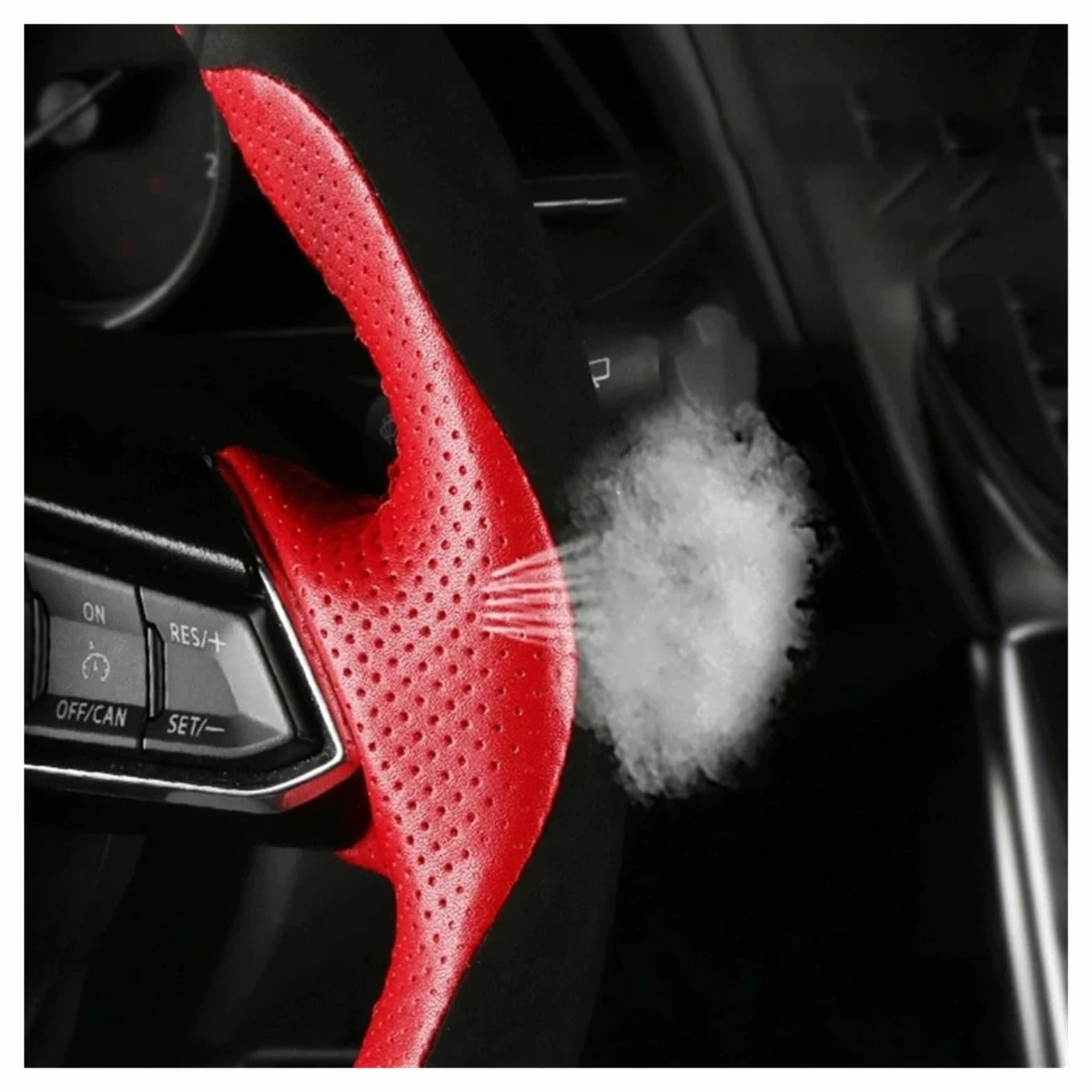 Cubierta Volante Coche Funda Volante Coche para Chevrolet para Cruze para Malibu para Sail para Spark para Captiva para Equinox para Trax para Tracker para Aveo para Lova Funda Volante Coche(Negro)