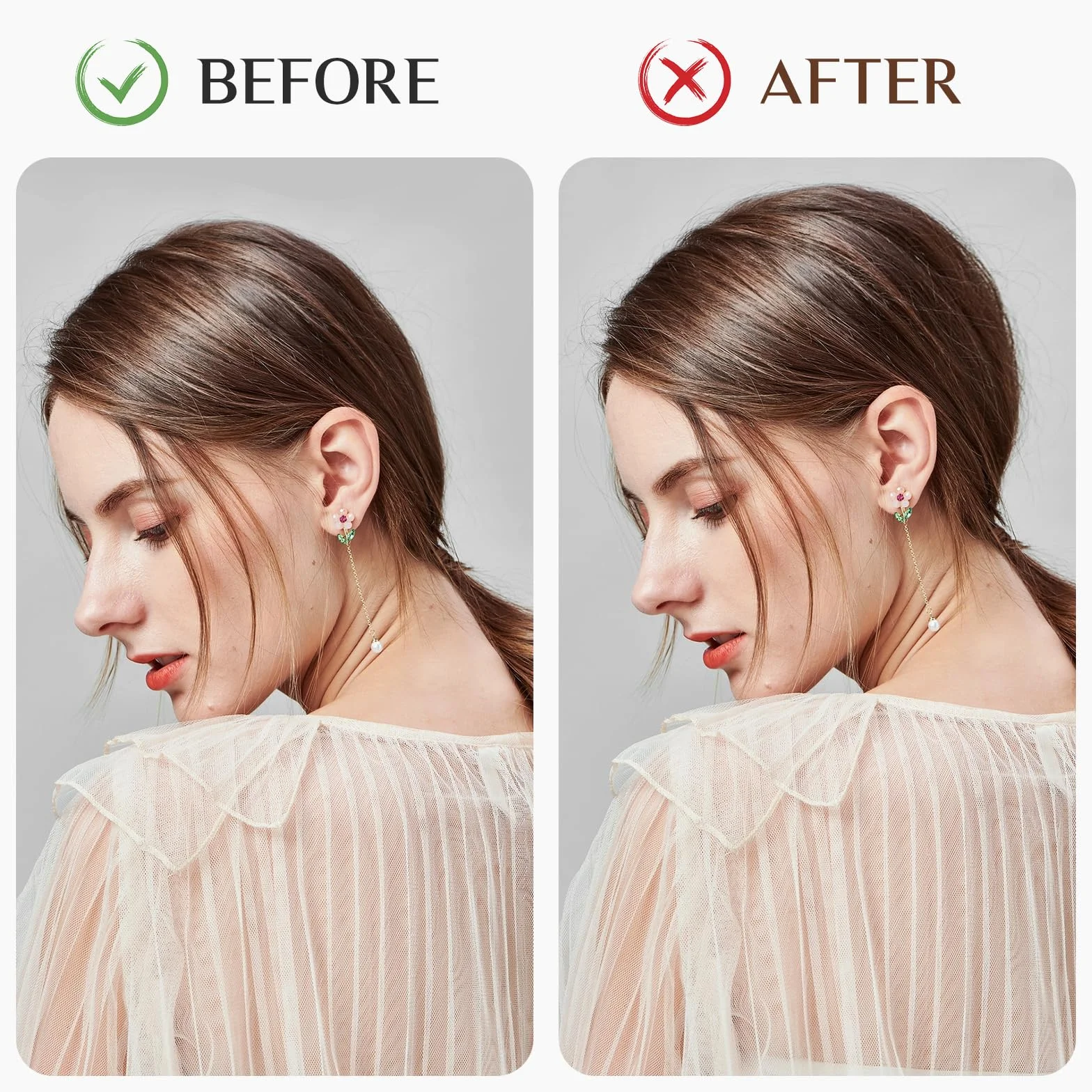 Esponja de pelo para recogido donas de volumen marrón oscuro