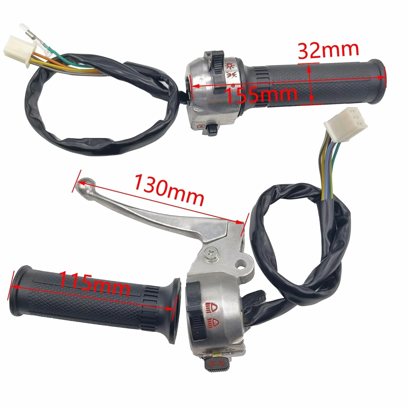 Interruptor Manillar Motocicleta Interruptor De Manillar Derecho E Izquierdo Motocicleta Y Empuñaduras 22mm para Piezas Arranque Control para Z50 Z50A Z50J Z50R