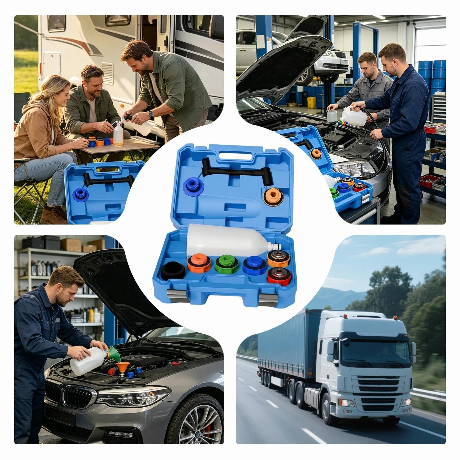Kit Embudo Herramienta De Vertido Rápido Para Principiantes | Embudo Cambio Coche Para Taller, Carretera, Propietarios, Conductores