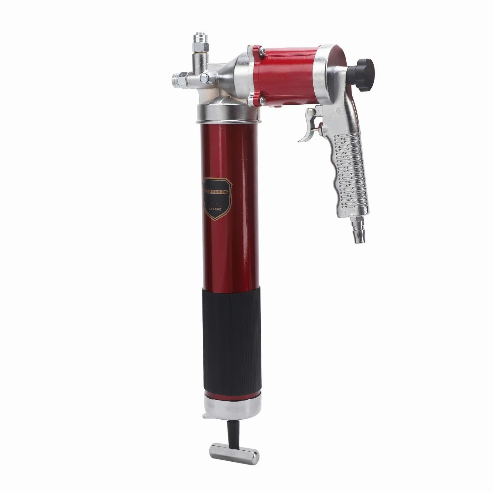 Jeffergarden Pistola de Engrase de Aire G1 4 Juego de Pistola de Engrase Neumática Acero de Aleación de 10000 a 12000 PSI con Gatillo Continuo y Acoplador de Almacenamiento para Trabajos Mecánicos y