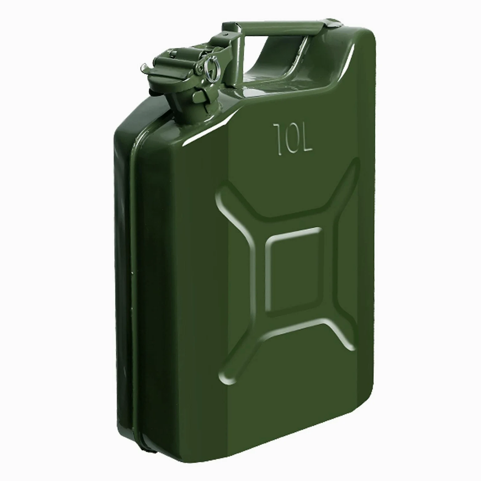 Recipientes para gasolina El gas de gas de metal puede combinar puede alimentar el tanque de copia de seguridad de emergencia con un pico flexible, un cubo de gasolina para los combustibles de gasol