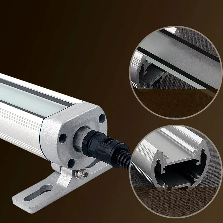 lámpara de trabajo led, luz del tubo de la máquina CNC 24V luces impermeables a prueba de explosión Iluminación interna industrial para la máquina de fresado de perforación (20, Vatios)
