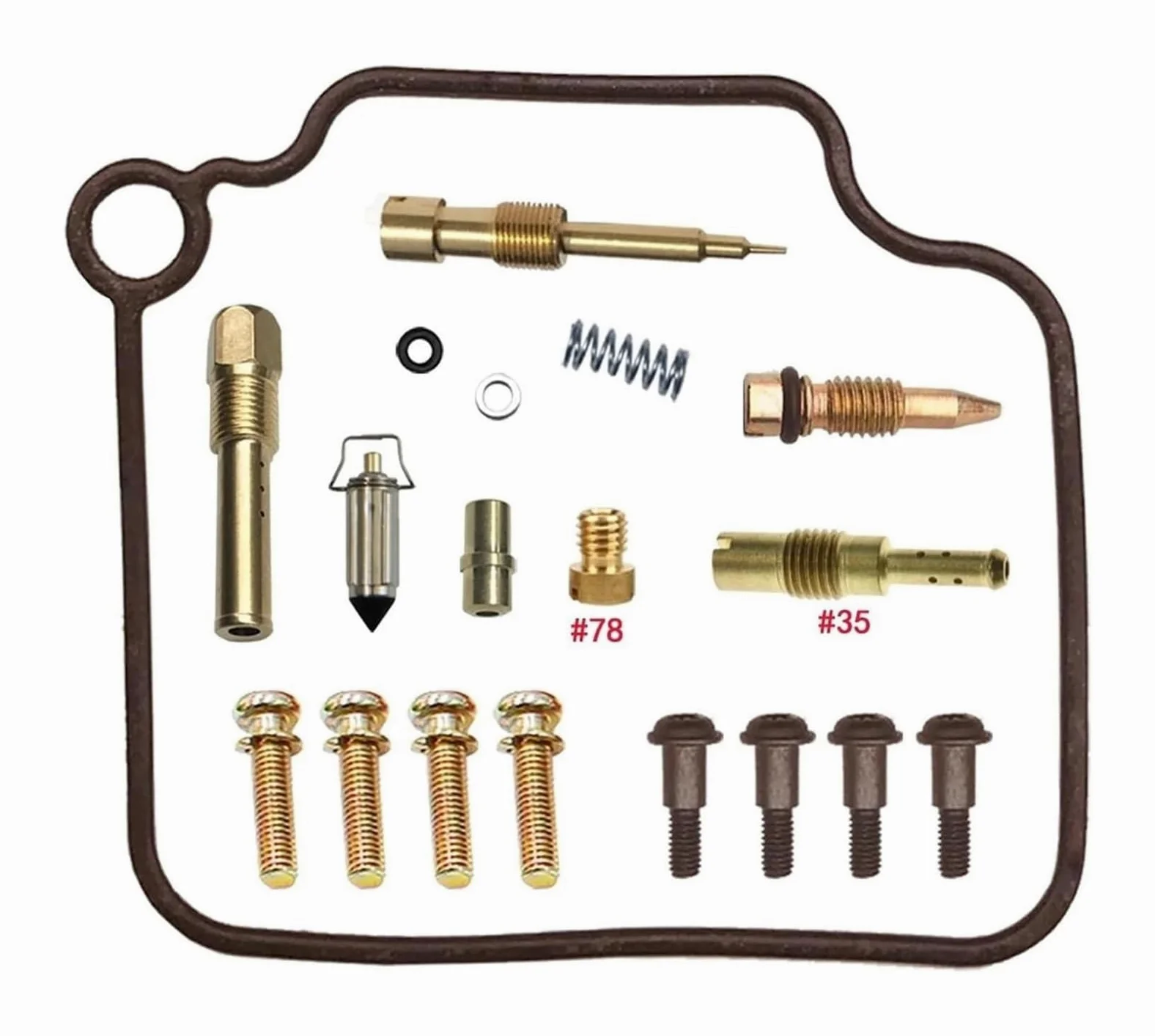 Carburador para Piaggio 125 BYQ125T para BYQ T Juego De Piezas Reconstrucción Carburador Membrana Deslizante Herramienta Kit Motocicleta(Set 1)