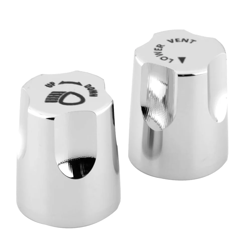 Perillas de ajuste de subida/bajada de faros cromados Cubierta de aluminio para motocicleta para GL1500 88-00