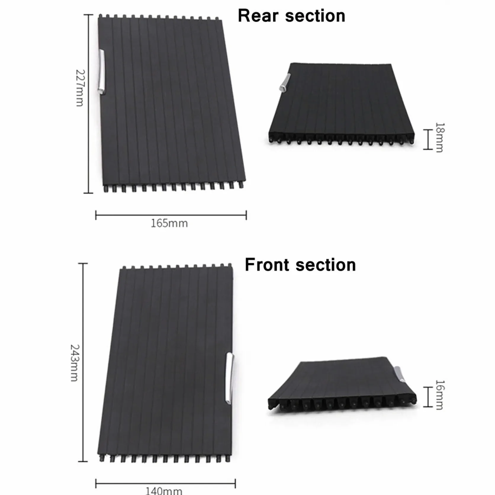 Cubierta de persiana Enrollable for portavasos de Consola Central de sección Delantera/Trasera de Coche, for, for BMW, X5 X6 E70 E71 2007-2014 51166954943