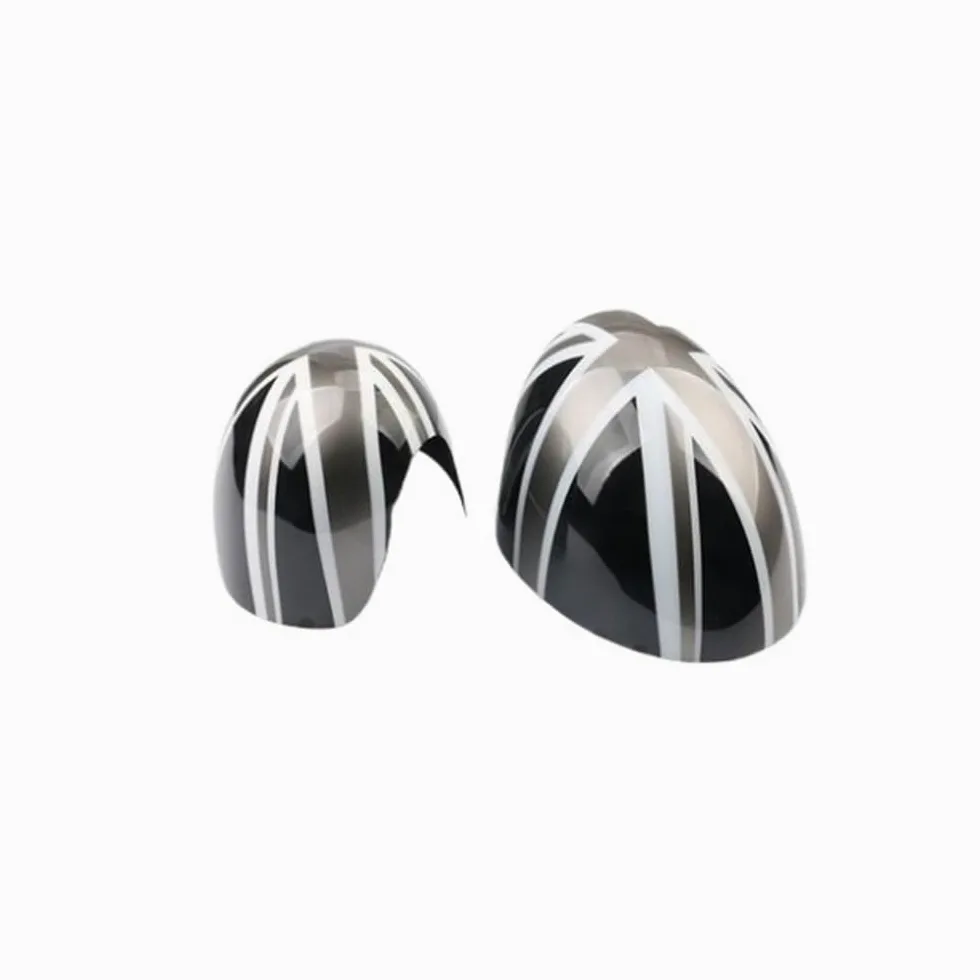 Espejo Retrovisor Coche Cubierta Carcasa Espejo Retrovisor Cubierta Espejo Trasero Pegatinas Tapas Accesorios Coche Para Mini Para Cooper R50 R52 R53 2002-2006 (Color : H)