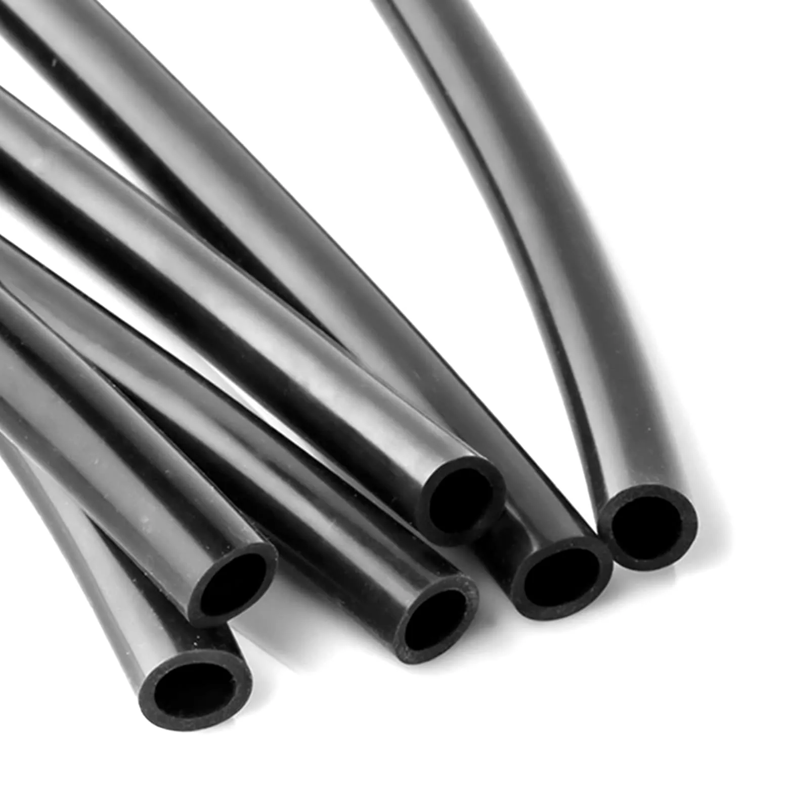 Juego de 1/3/5 metros de tubo de silicona negro flexible for bomba de aire de acuario, manguera de goma suave, resistente al calor, tubo for tanque de combustible de alta presión Manguera de Gasolina(