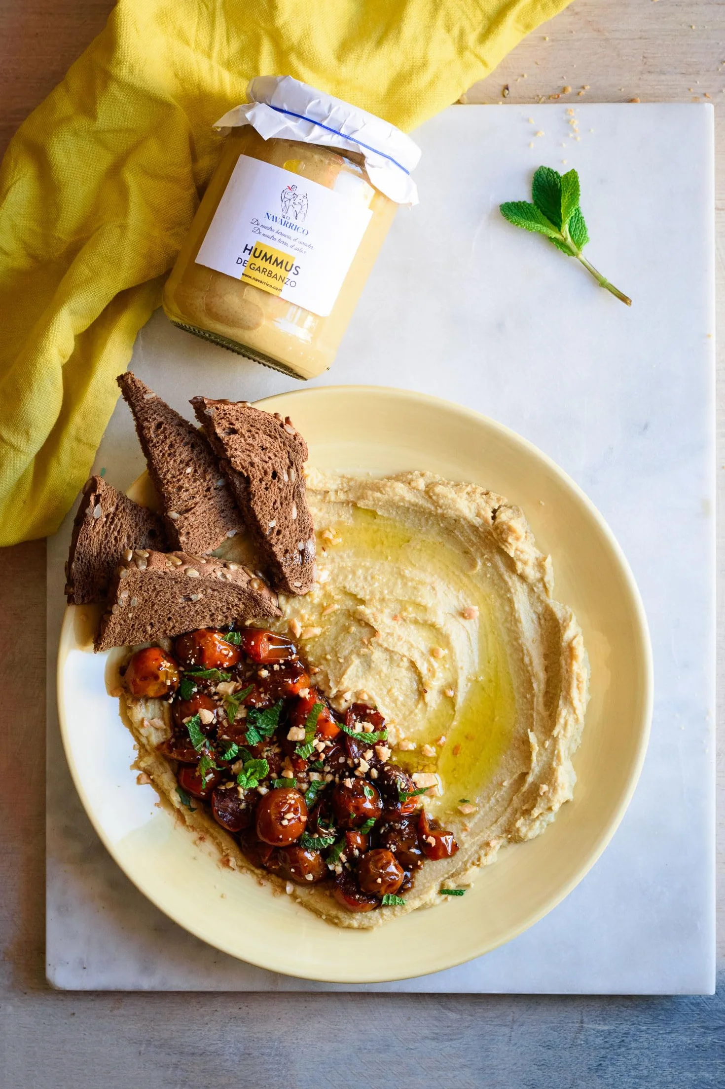 El Navarrico Hummus de Garbanzos Pack 6 x 400 g Vegano Natural