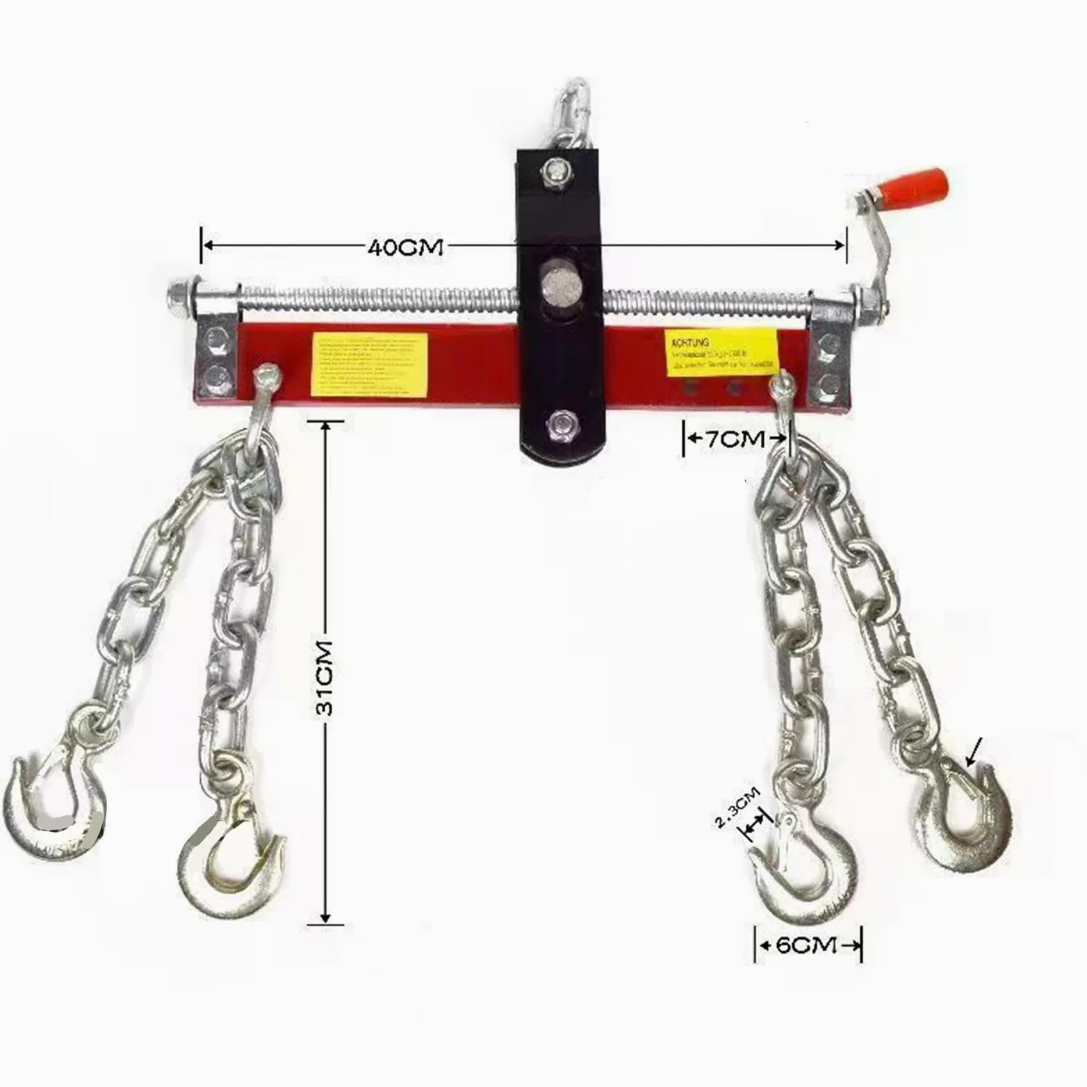 Elevador de Motores, Grúa de Taller, Accesorio para Garaje, Elevador de Tijera con Mango Ajustable
