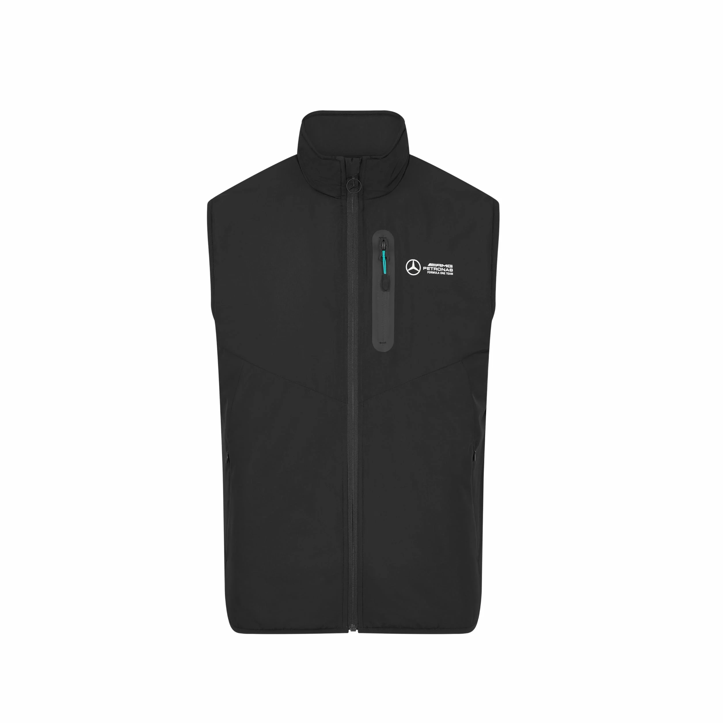 Mercedes AMG Petronas Chaleco de hombre F1 con acolchado Thermore - Negro - Tamaño: M