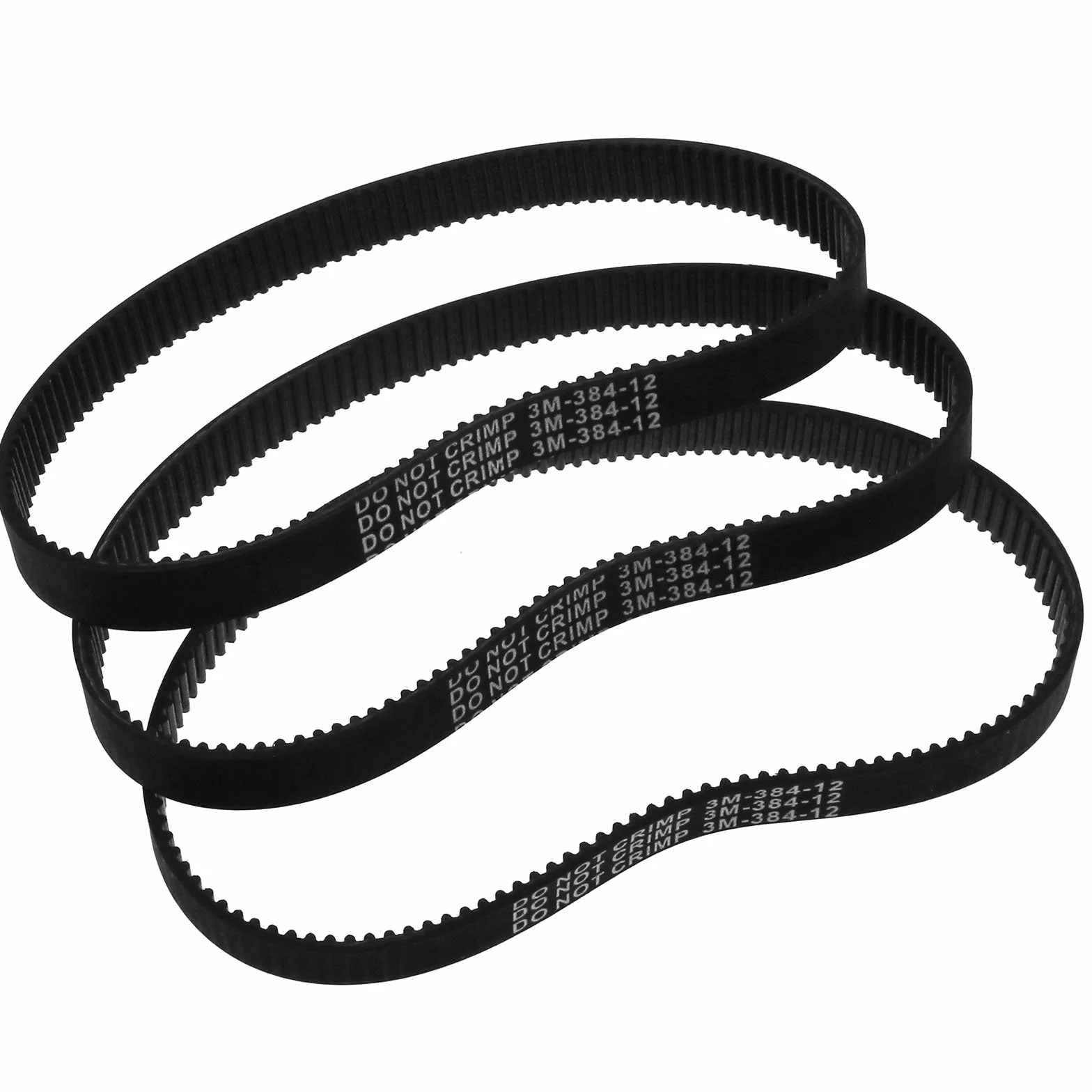 Create idea Paquete de 3 correas de transmisi¨®n de repuesto HTD 384-3M-12 Escooter Scooter el¨¦ctrico