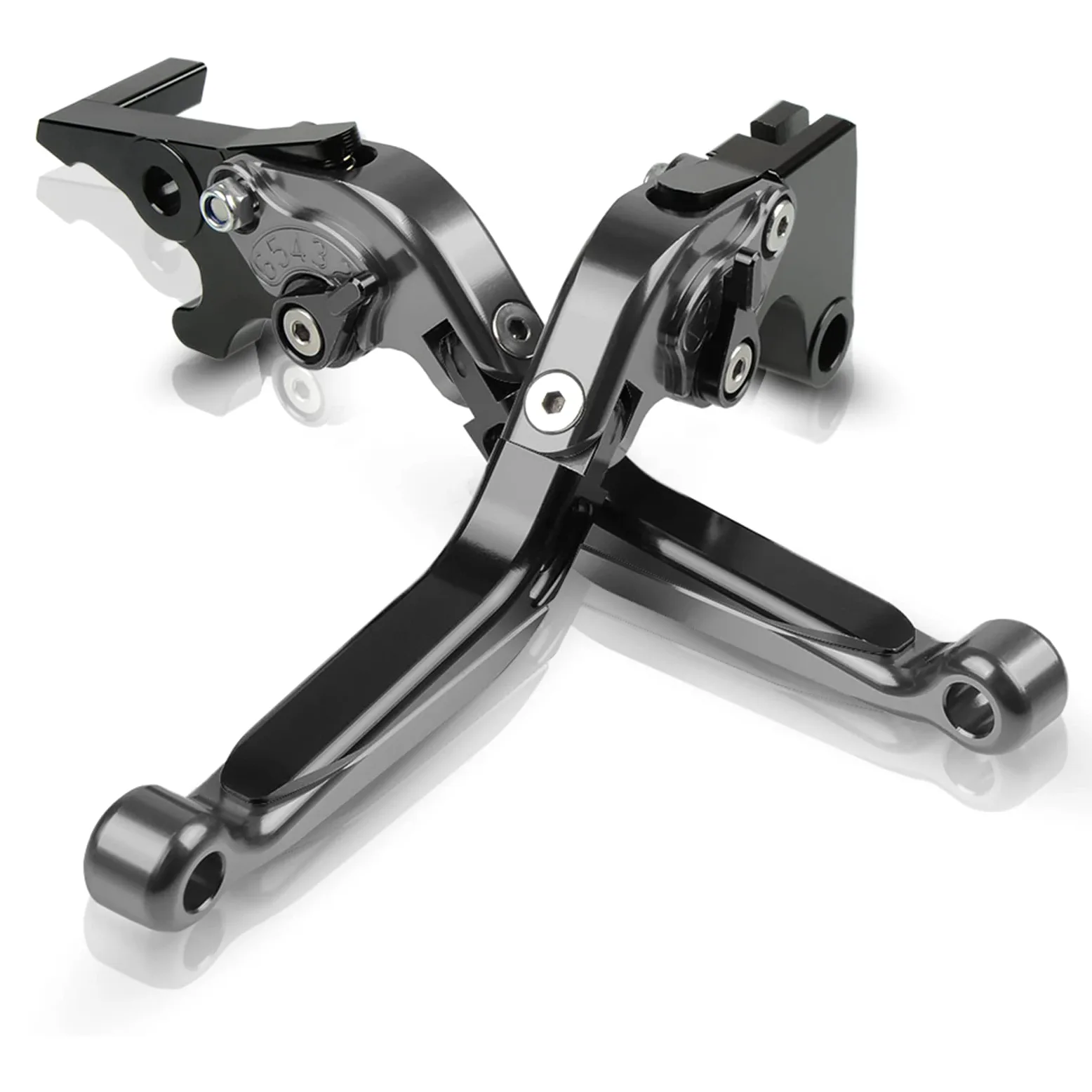 CNC Conjunto de Palanca de Embrague y Freno Extensibles Plegables para CB650R CB 650 R CBR650R CBR 650 R 2019-2021 Negro