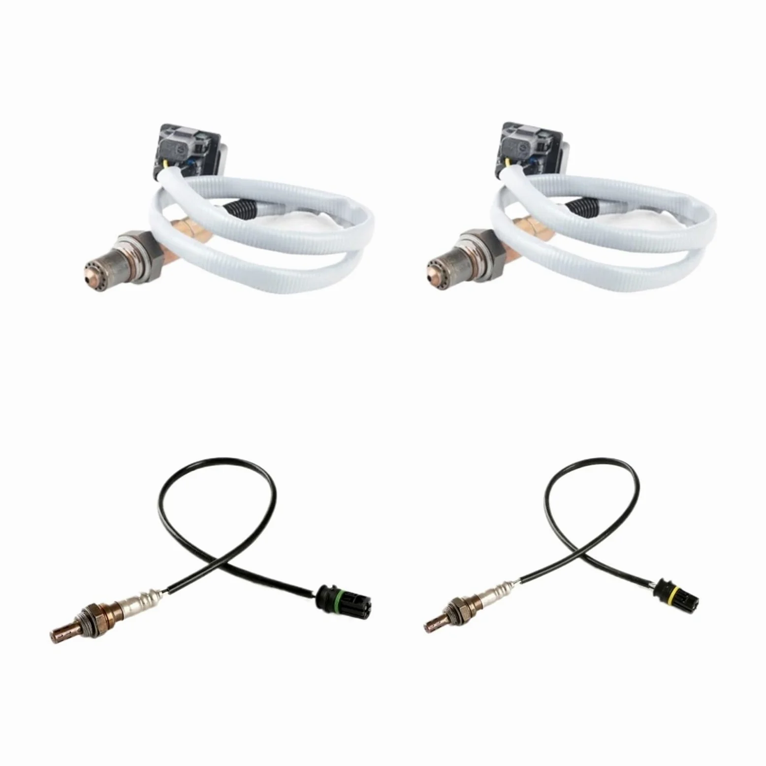 Sensores De Oxígeno O2 con Sonda Lambda Delantera Y Trasera, 4 Piezas: 11787512985, 11787530282, 11787530285, 11787547313, Compatible con BMW Serie 1 E87 120i y Serie 3 E90 320i N46