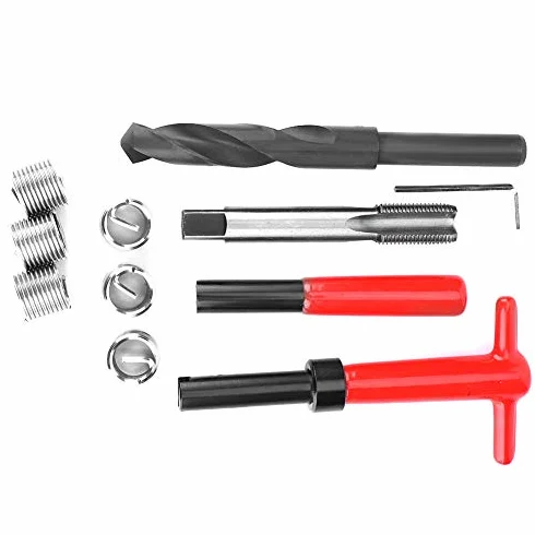 Juego Helicoidal de 16x1,5 Mm, M16x1,5, Insertos Roscados, 11 Uds., Kit de Reparación de Roscas, Llave de Taladro Trenzado de Acero Inoxidable, Herramienta de Inserción de Grifo