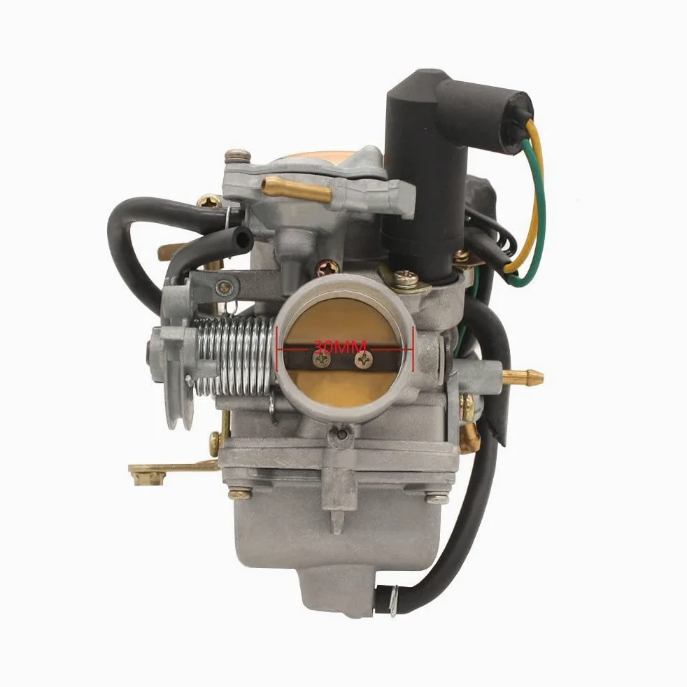 Carburador 30mm 250cc con E-Choke PD30J CH250 CF250 CH250 CN250 4 Tiempos para GY6 250 Helix Roketa FXXA (1) Carb Todoterreno Carburador para desbrozadora