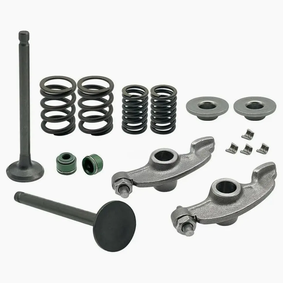 pieza distribución motor Compatible con Honda XR80R XR80 XR75 XL85S XL75 XR100 2X brazo basculante y válvulas de escape de admisión resorte varilla empujadora escape