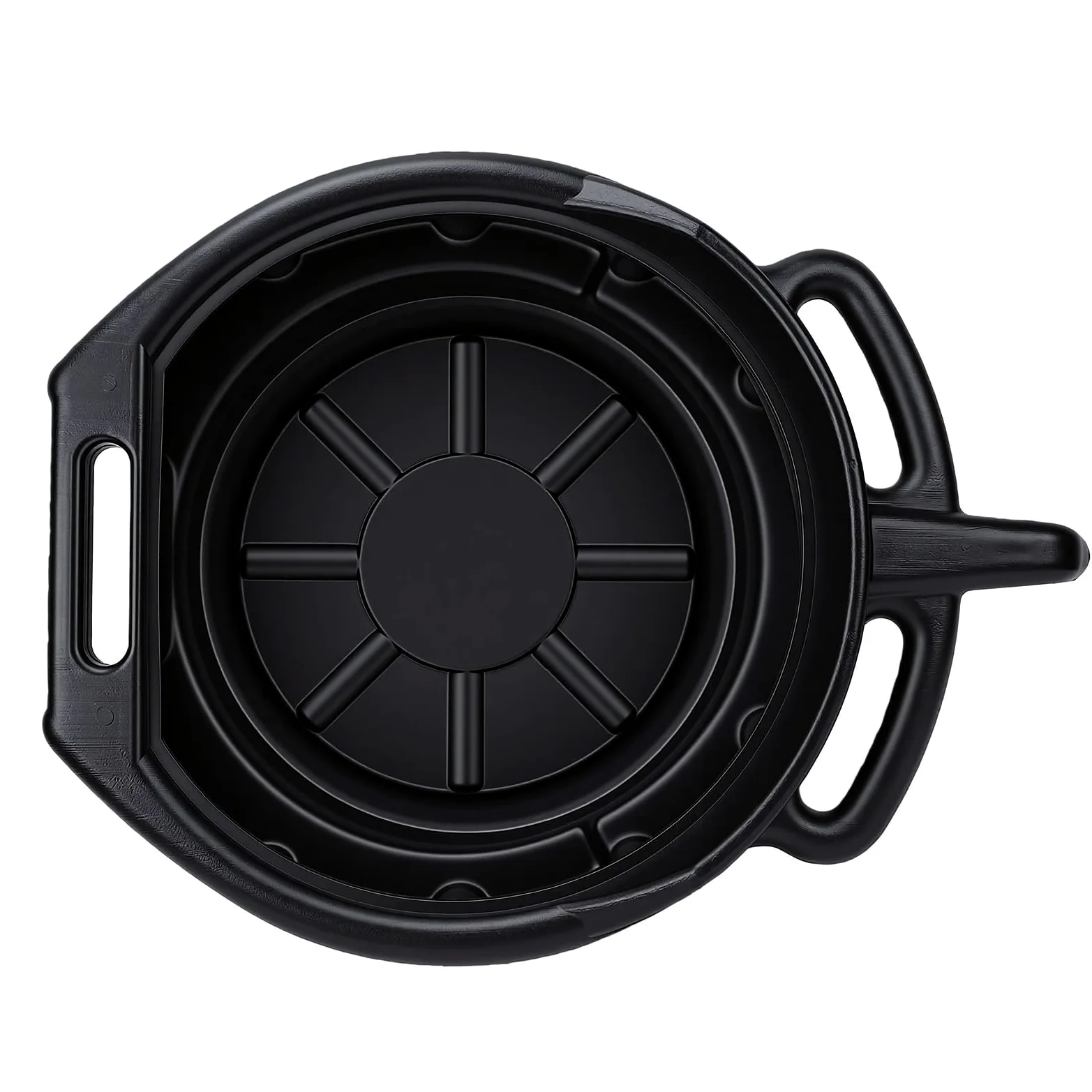 aqxreight Bandeja de Drenaje de Aceite de 15 litros con Tecnología Antisalpicaduras, Recipiente Colector de Goteo de Aceite Negro para Automóviles, Motocicletas y Camiones