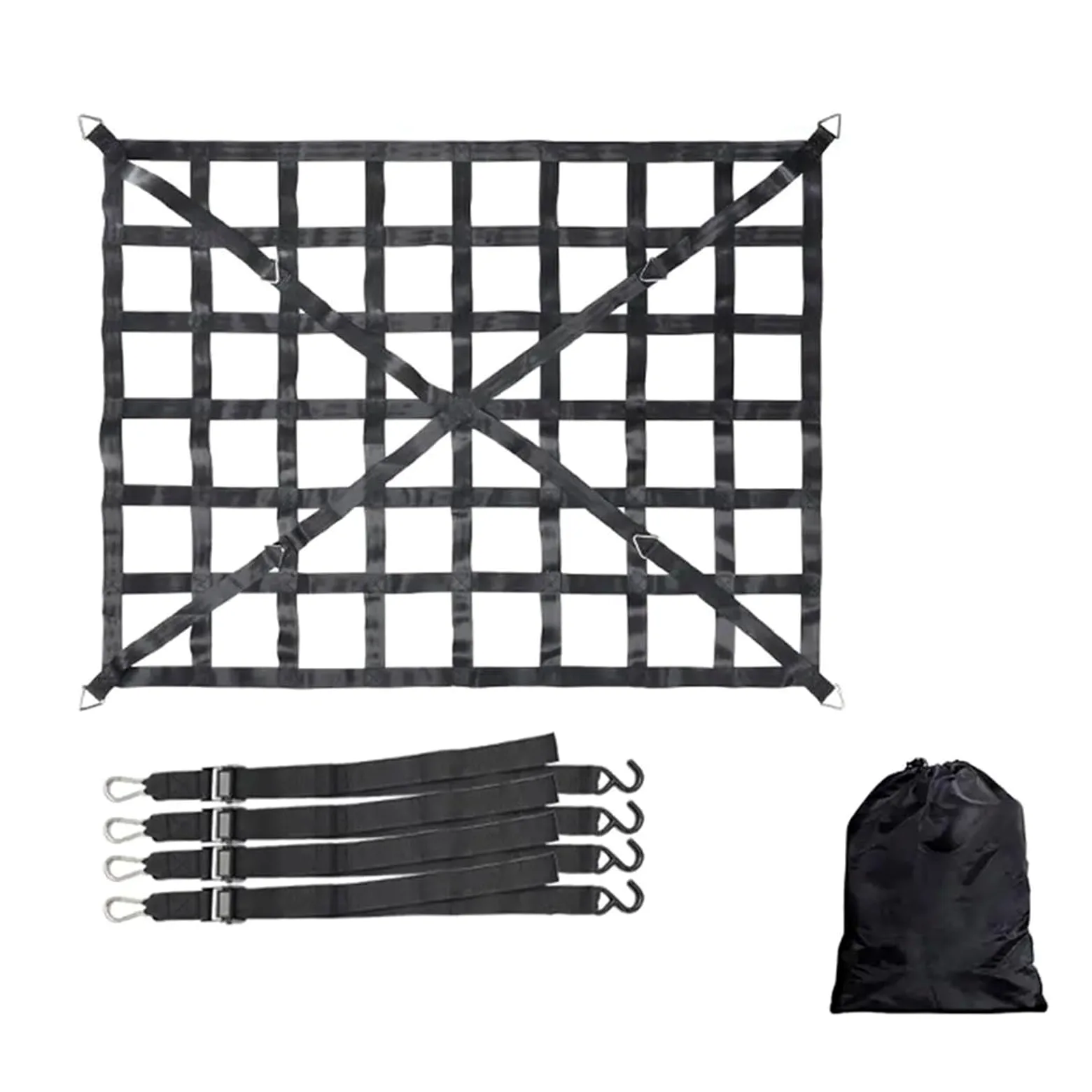 Red de Maletero de Coche Universal, Organizador de Equipaje elástico, Red de Carga Resistente, Redes de Almacenamiento elásticas Ajustables for Maletero para Coche(MX)