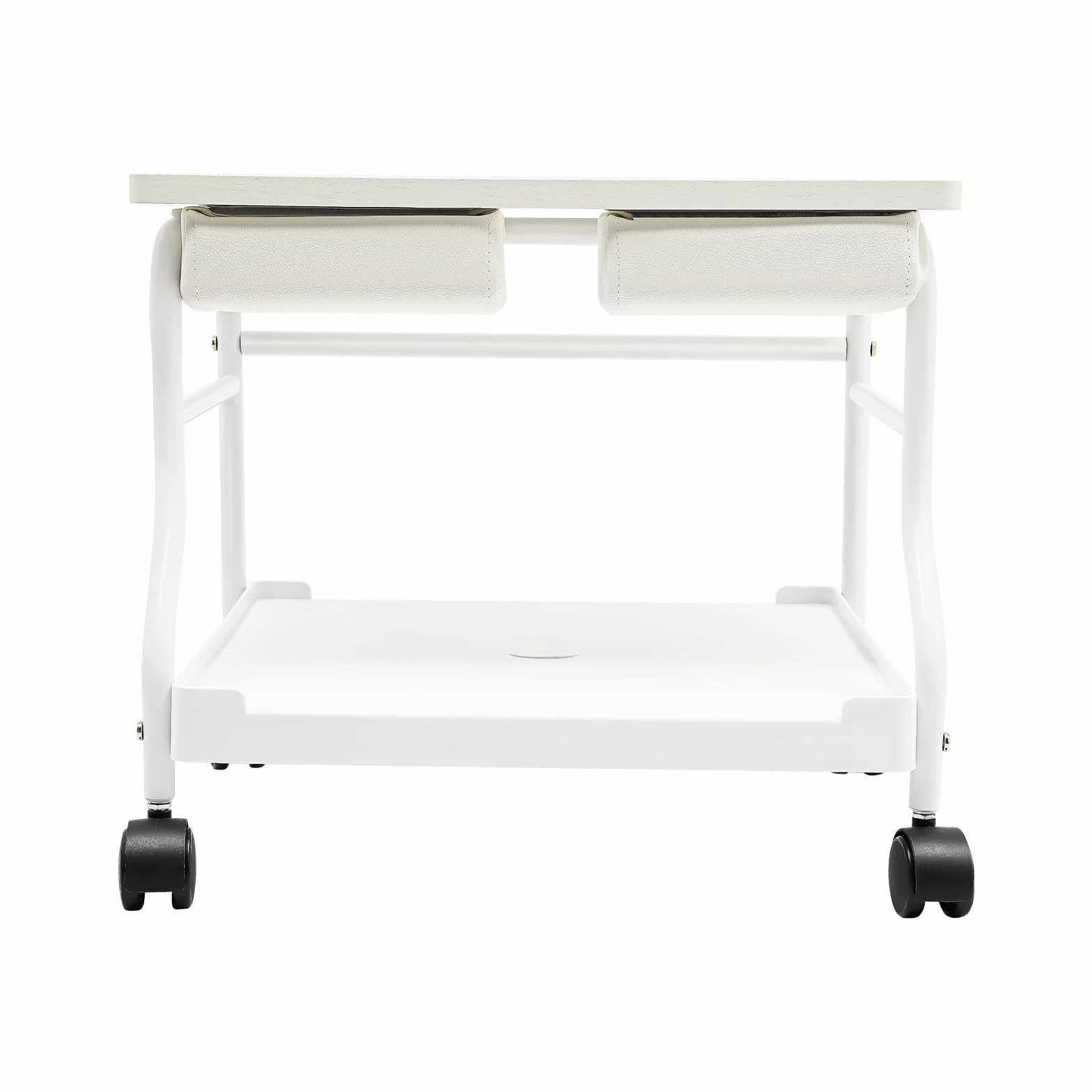 Pediluvio Spa Trolley Portátil para Uñas y Pedicura Carrito Masaje Mesa Salón Blanco