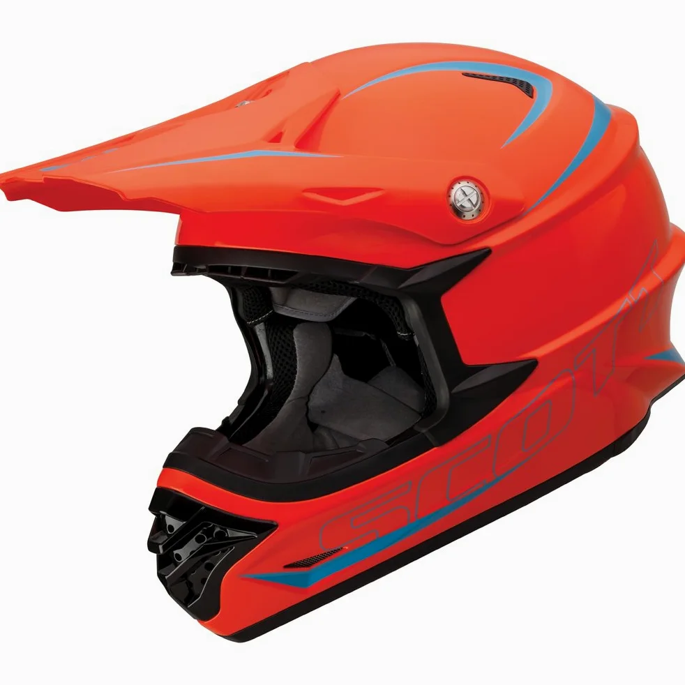Scott 350 Pro MX Enduro - Casco de moto o bicicleta (talla XXL, 63-64 cm), color naranja