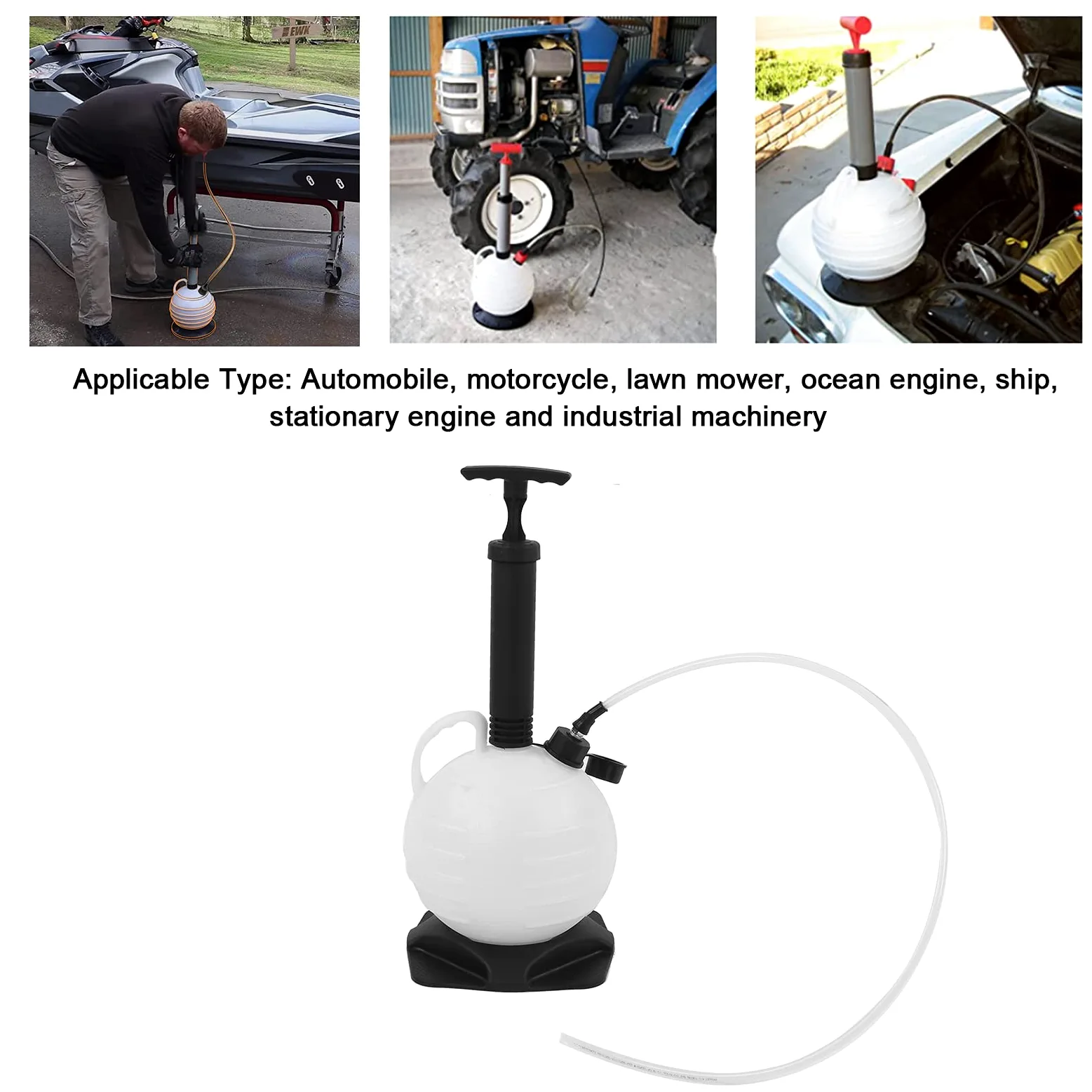 Bomba Flúida Plástica Manual Para El Cortacésped De La Motocicleta Del Automóvil