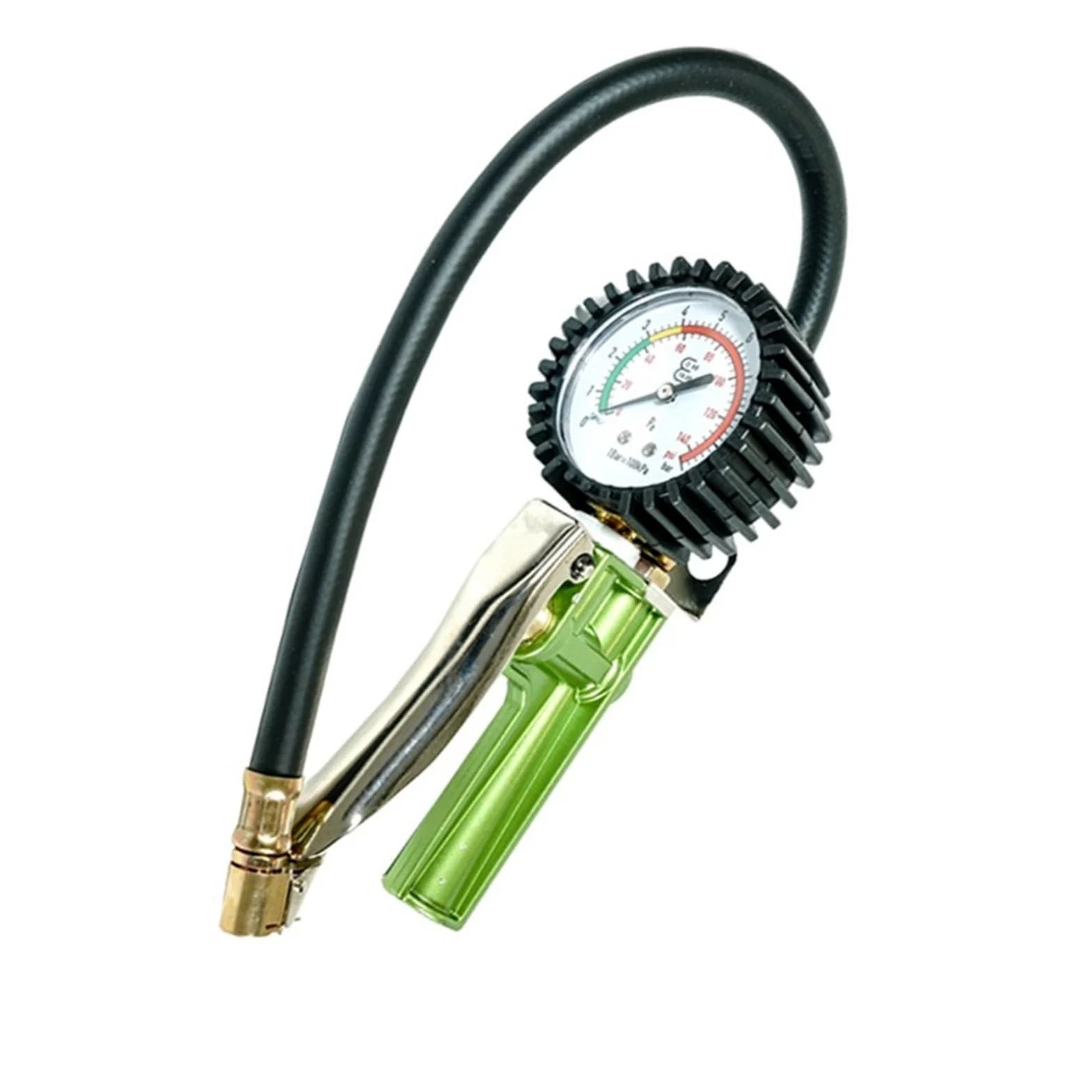 Sensor de Presión de Neumáticos Manómetro mecánico para inflar neumáticos con indicador para Motocicletas, Coches, Camiones y SUV | C