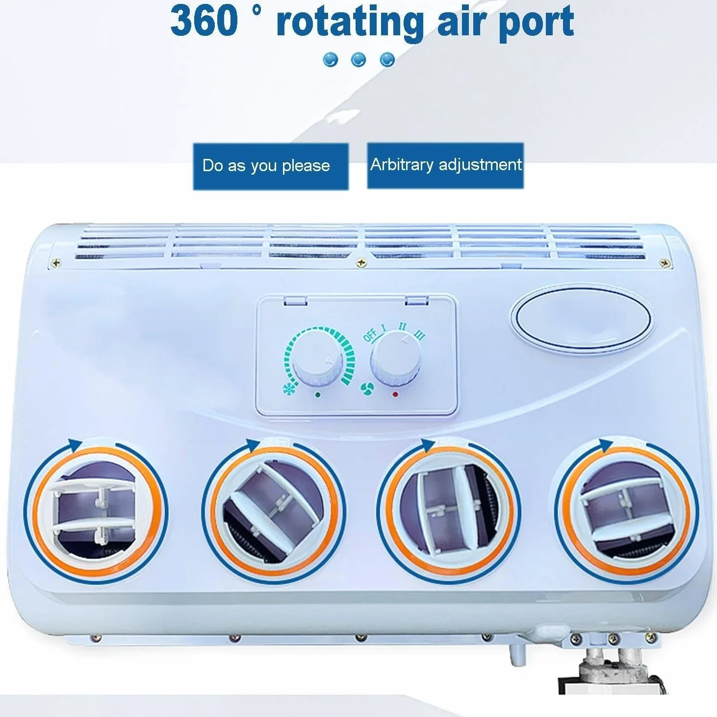 Aire Acondicionado De Techo 12V/24V CC Evaporador Para Camión Caravana Excavadora
