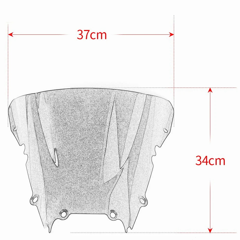 Deflectores de viento de doble burbuja para motocicleta Yamaha YZF R6 1998-2002 (iridio