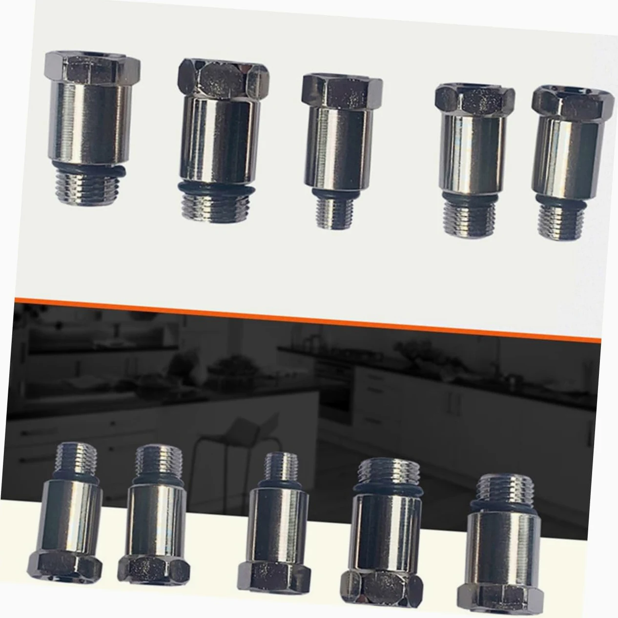 ULTECHNOVO Manómetro de Compresión para Cilindros de Motor de Gasolina, Diagnóstico Automotriz 0-300 Psi, Adaptadores Roscados y Cono de Goma