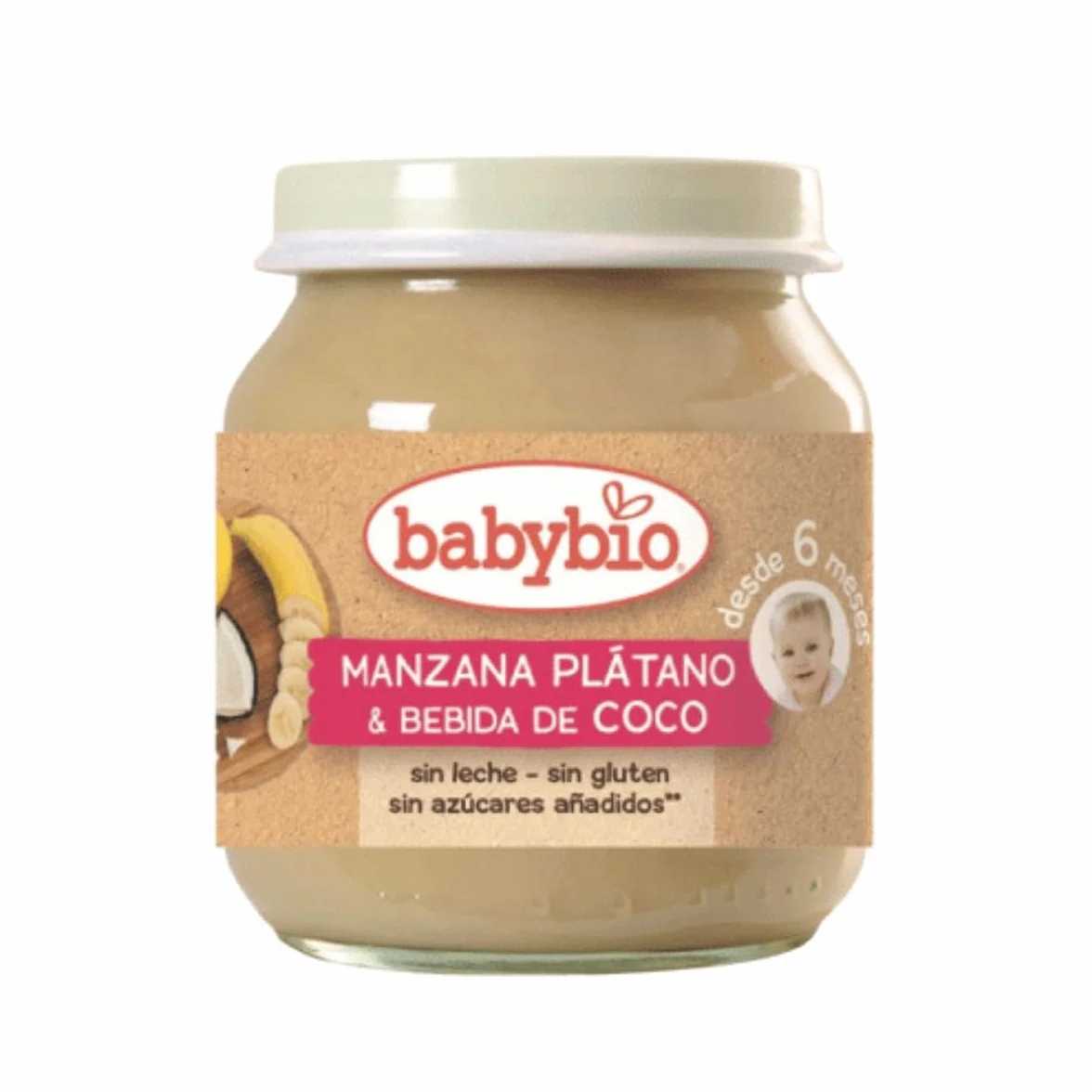 Babybio Manzana Plátano Coco 130 g
