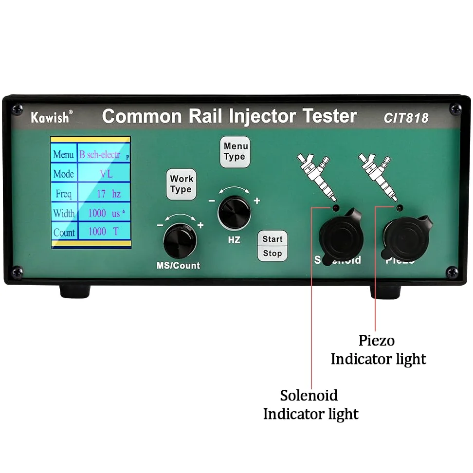 Probador de inyector de riel común, probador de inyector de riel común, probador de inyector piezoeléctrico de riel común