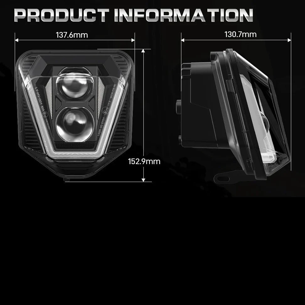 Faro LED Moto Compatible con Husq&varna TE FE TC FC 125 250 300 350 450 501 701 250i 300i faro delantero de motocicleta luz LED