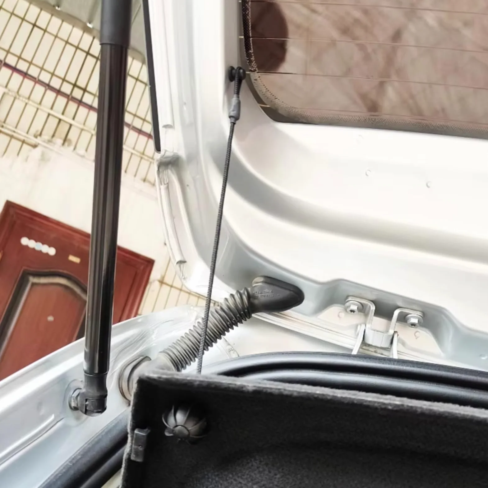 Trasera Maletero Cuerda Compatible Con Suzuki Para Samurai Para Jimny Cuerda Fijación Estante Paquete Trasero Coche Puerta Trasera Maletero Cuerda Estante Paquete Cuerda Sujeción Cubierta Tonneau