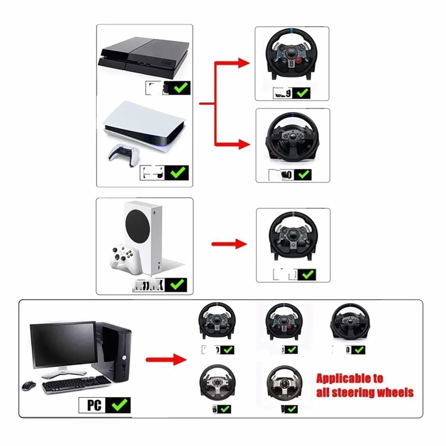 Actuador Freno Estacionamiento Freno Mano PS4/PS5 Solo Compatible Con Logitech G29 T300, XBOX1 XSS XSX Compatible Con G920, PC Universal SIM Racing Dirt Rally Horizon Games(A)