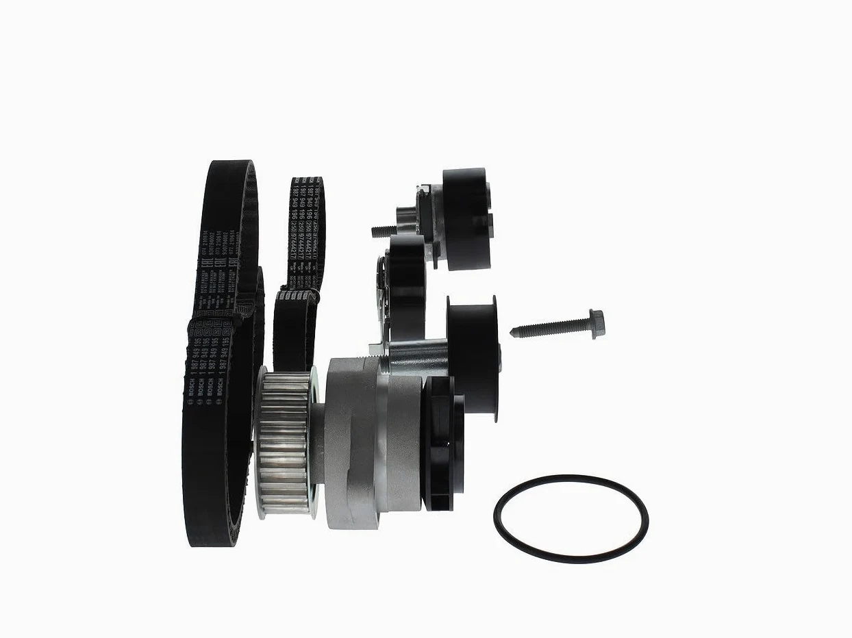 BOSCH 1 987 946 464 Bomba de agua + kit de correa de distribución Número de dientes: 130 20 mm Compatible con VW Golf 4 Hatchback 1J1 Bora Sedán 1J2 Polo III Hatchback 6N1 Bora Variant 1J6