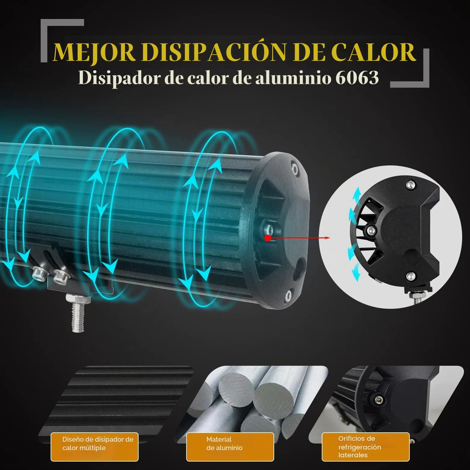 SKYWORLD Barra led 4x4, 23 pulgadas 59 cm 480W Barras LED Coche Faro led Focos 12v 24v trabajo con soporte de montaje de placa de matrícula, Toggle arnés de cableado Kit para Coche 4WD ATV SUV Camión
