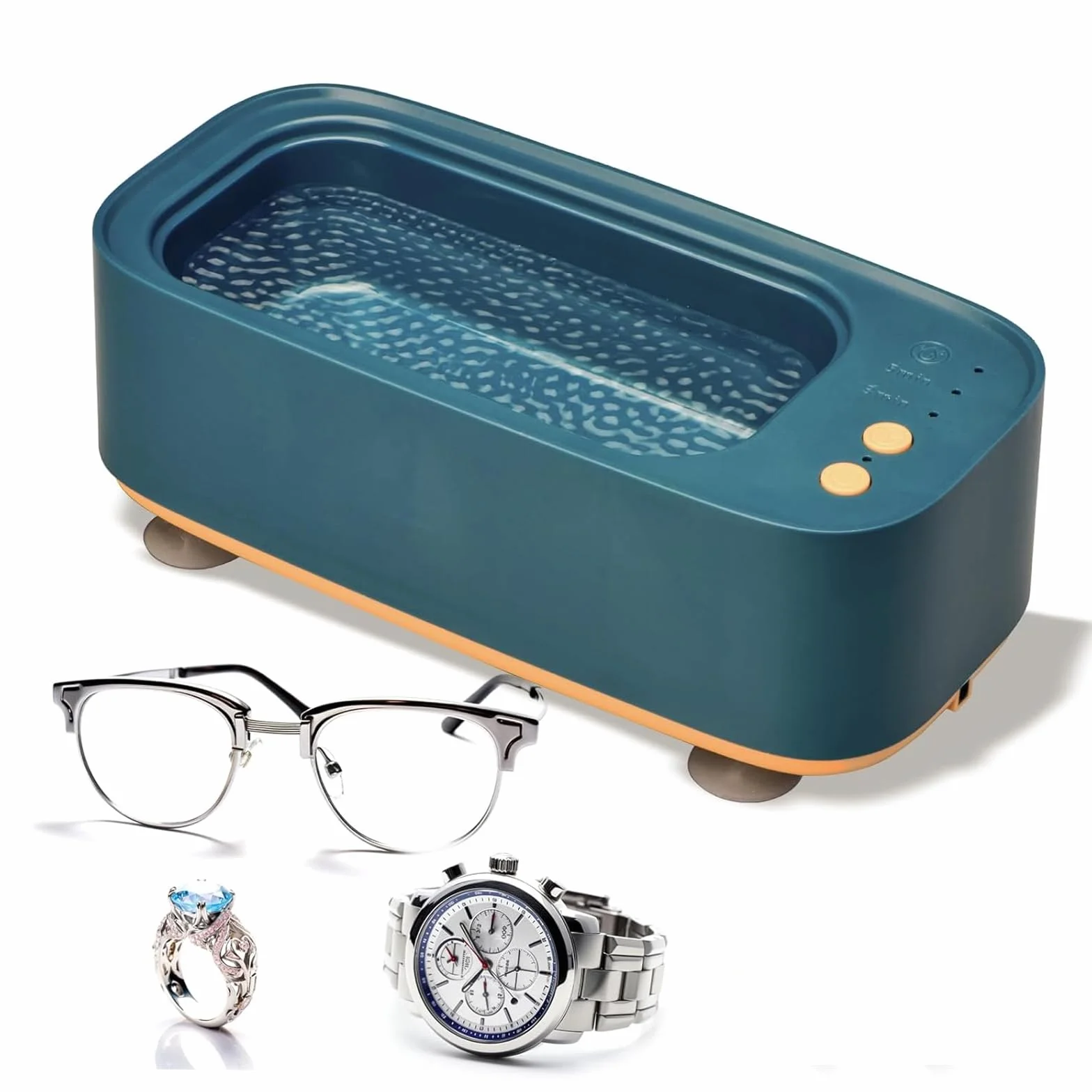 Estuche para Gafas, Limpiador portátil c/3 Modos Gafas, Anillos, Pendientes, Collares