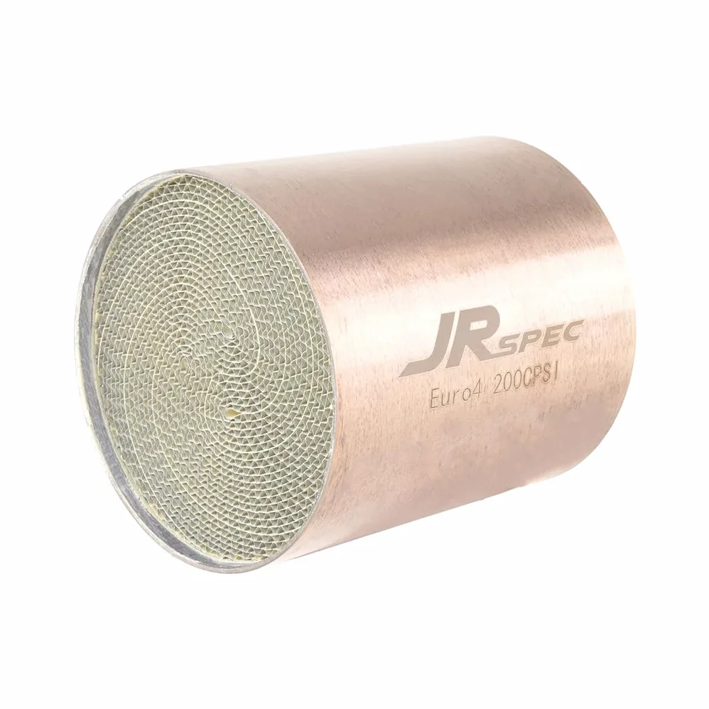 Fmic.eu Performance JRspec Inserto Universal de Catalizador Deportivo para Motores de Gasolina – Sistema de Escape High Flow, Longitud 100 mm, Diámetro 90 mm, 200 CPSI, Euro 4