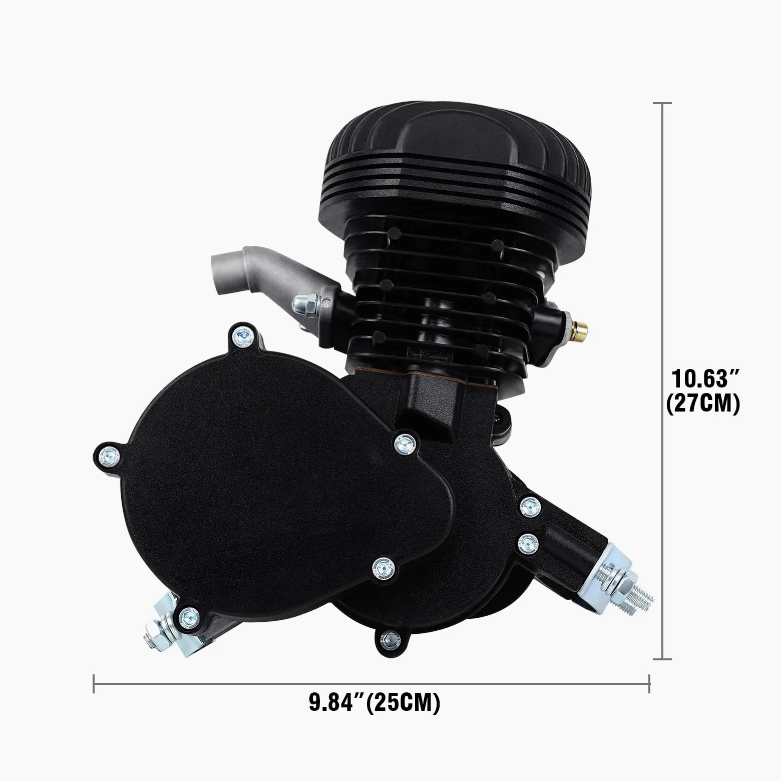 2 Tiempos Kit Motor Bicicleta 100cc Gas Motorizado Motor Kit de Conversión de Bicicleta Negro