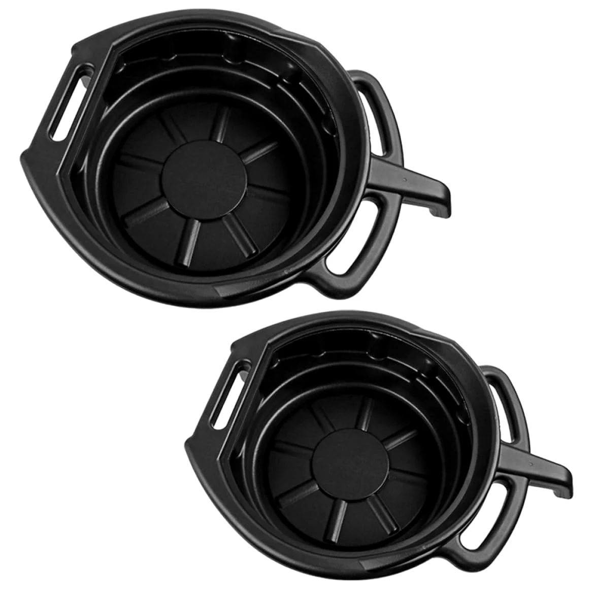 Kichvoe 2 Contenedores de Drenaje de Aceite para Coche de 10l y 15l en Material PE, Fáciles de Almacenar Instalación Simple para Mantenimiento de Motor