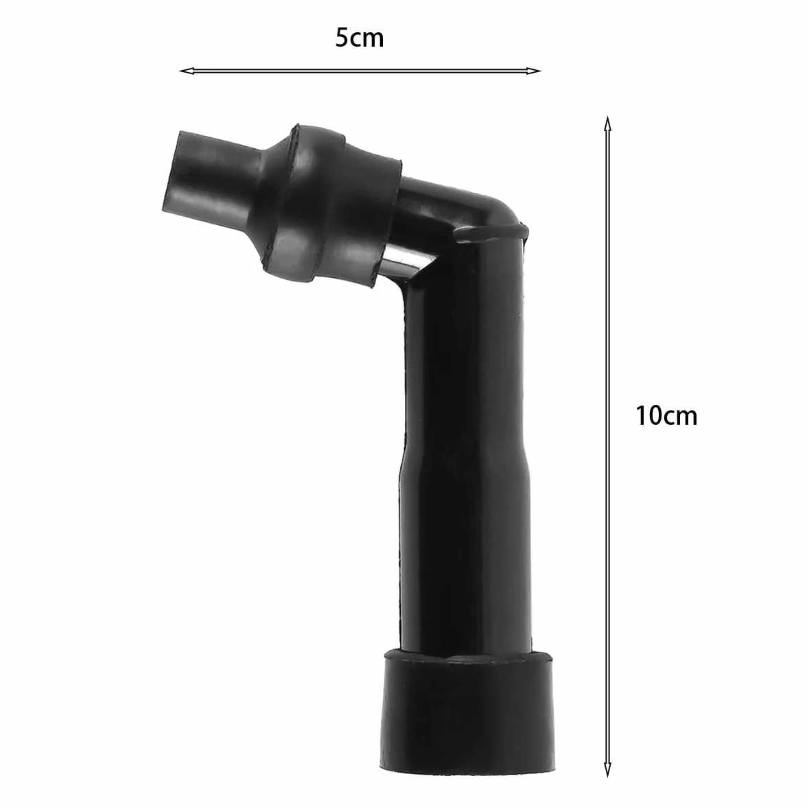 Tapa de resistencia de bujía de motocicleta de 102°. Tapa de bujía de motocicleta. Apta para bujías roscadas de 0,4 a 0,5 pulgadas. Apta para bujías de arranque roscadas de 10 mm/12 mm.